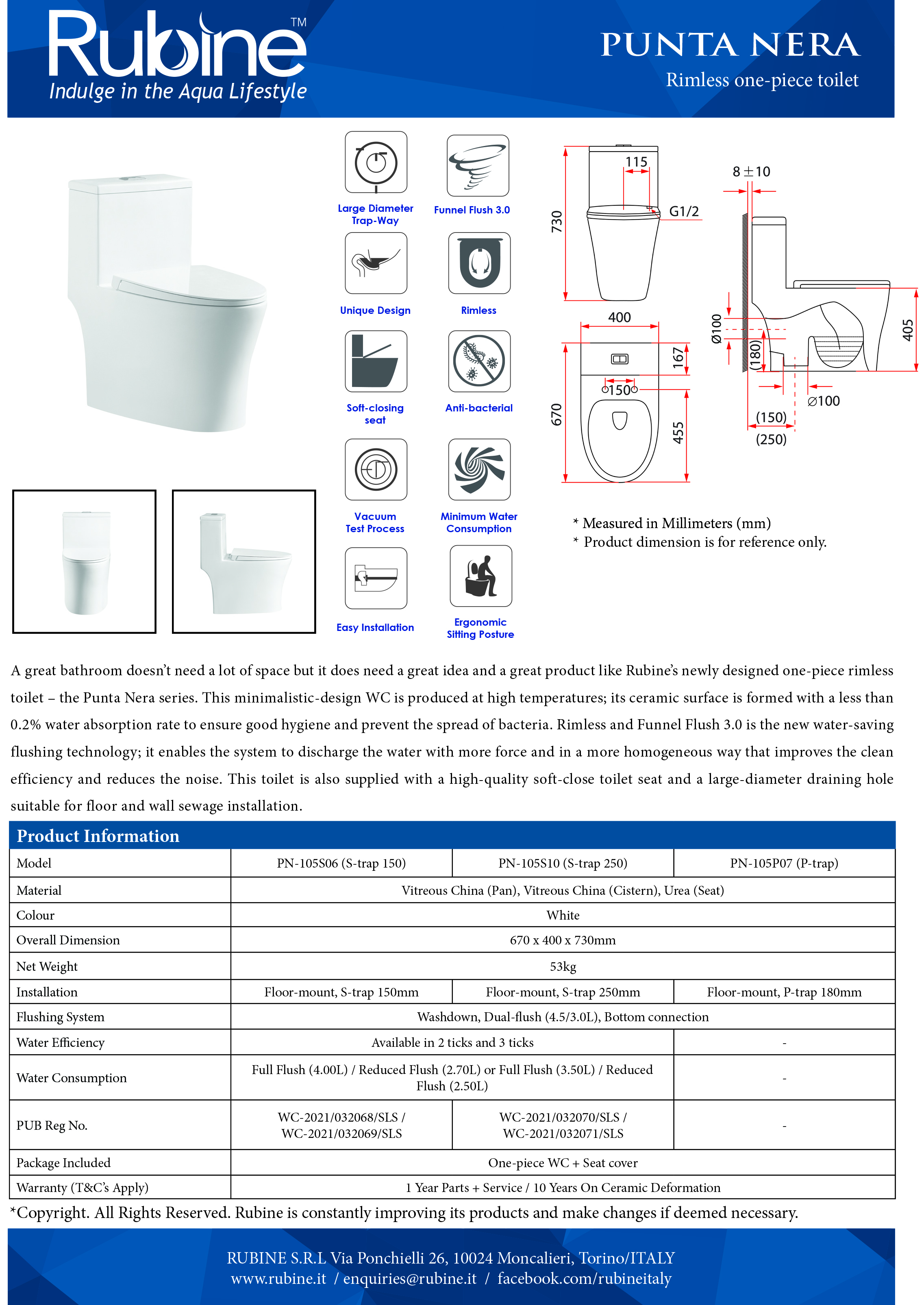 PN-105 - Product Spec Sheet